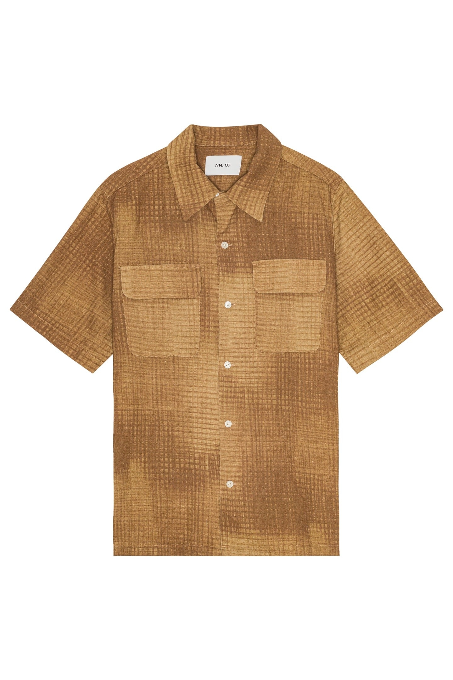 DANIEL SHORT SLEEVE BROWN PRINT 4