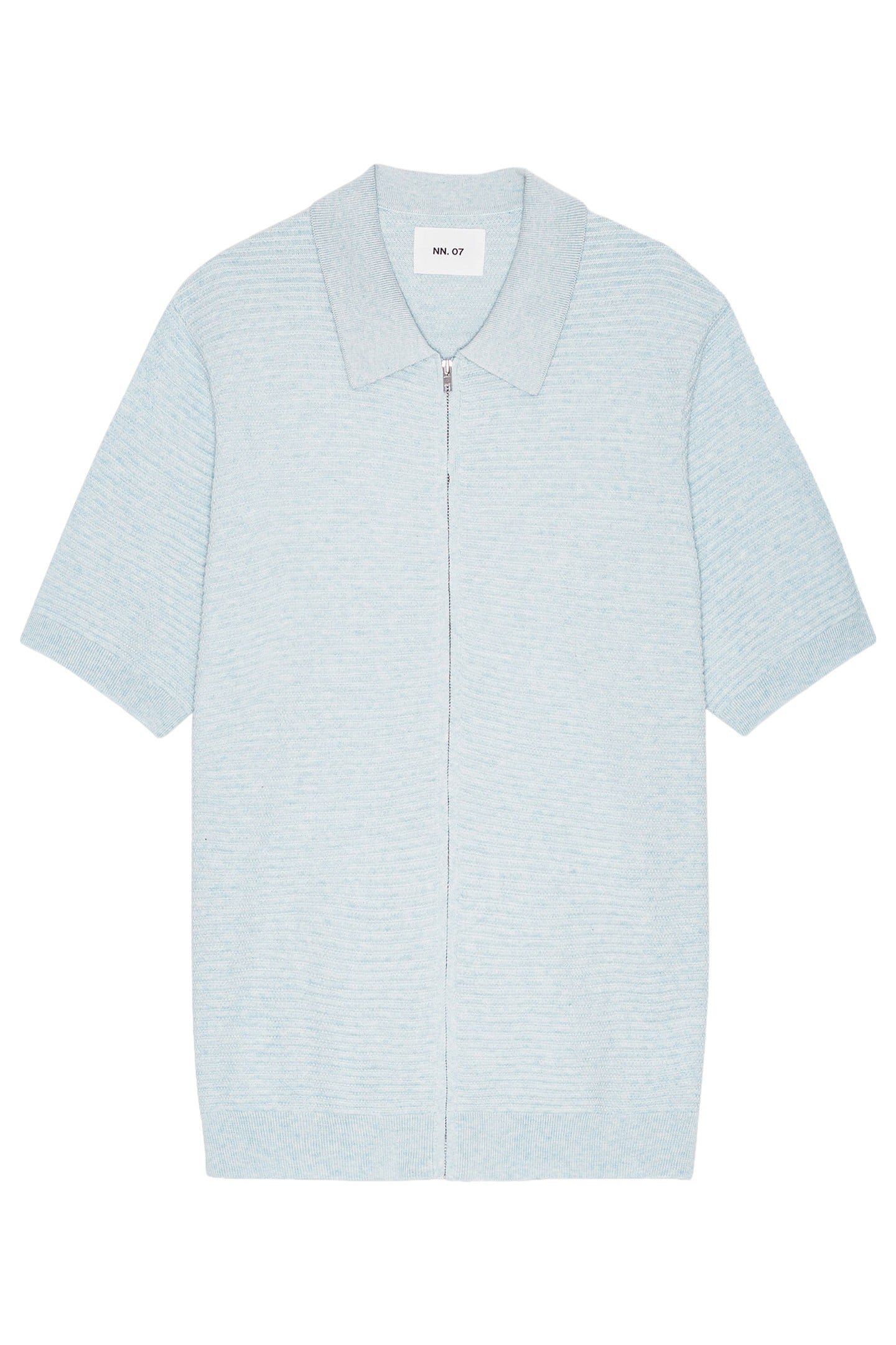 GUSTAV KNIT FULL ZIP WINTER SKY 1