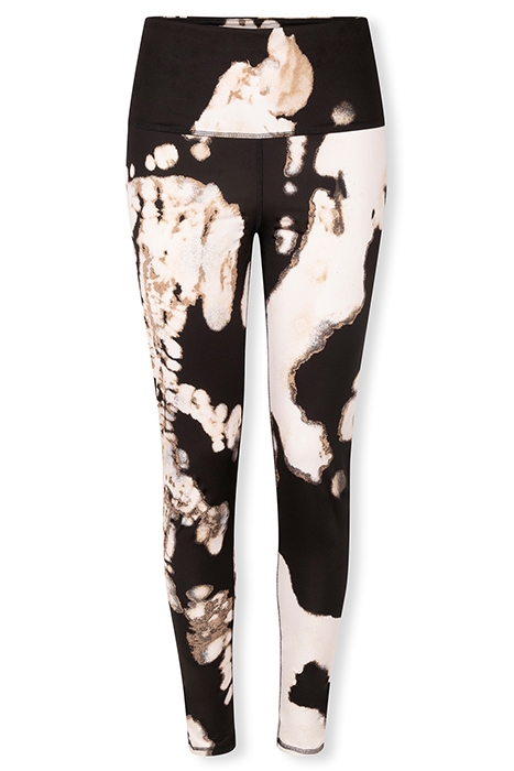 YOGA LEGGINGS BLEACH DYE ALMOST BLACK 1