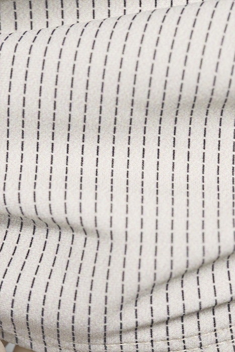 PRINTED BANDEAU TOP BEIGE STRI 5