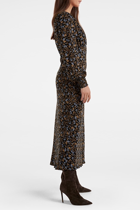 FARAH BIAS CUT MIDI DRESS EVERLY DITSY 3