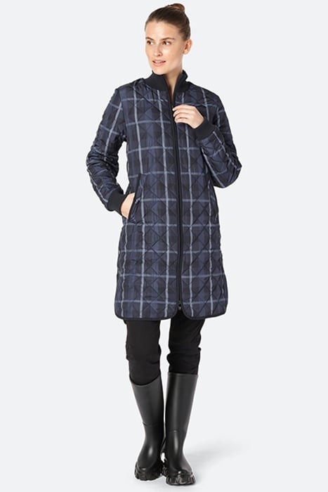 10 ART06TARTAN PADDED COAT TRUE NAVY 2