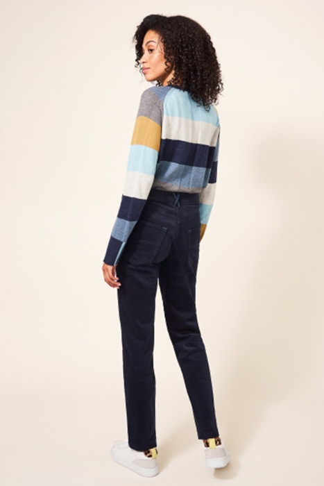 BROOKE STRAIGHT CORD TROUSER DARK NAVY 2