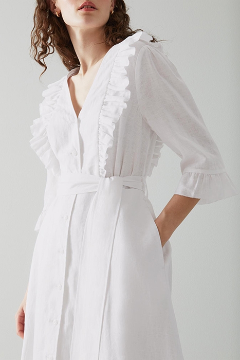 ANYA SHIRT DRESS WHITE 4