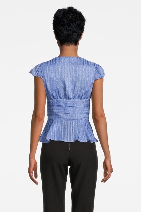 AGUEDA BLOUSE AZURE/WHITE 2