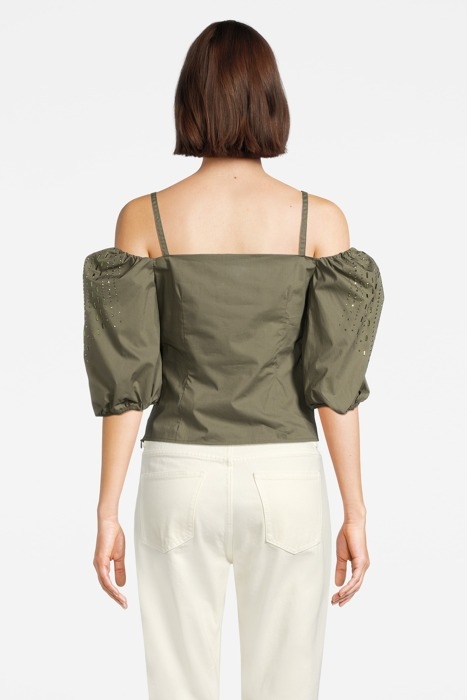 IRVIN BLUSA POPELINE STONE GREEN 2