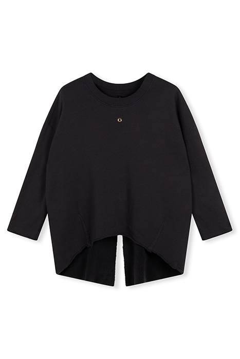 TEDDY FLEECE SWEATER ALMOST BLACK 3