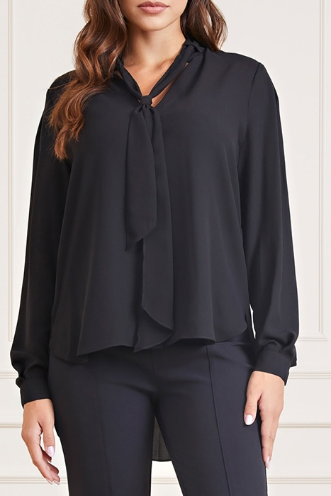 PHOEBE CHAIN BLOUSE JET BLACK 1