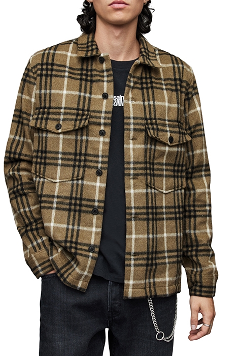 BERTHOLD LS SHIRT DUSTY OLIVE GREEN 1