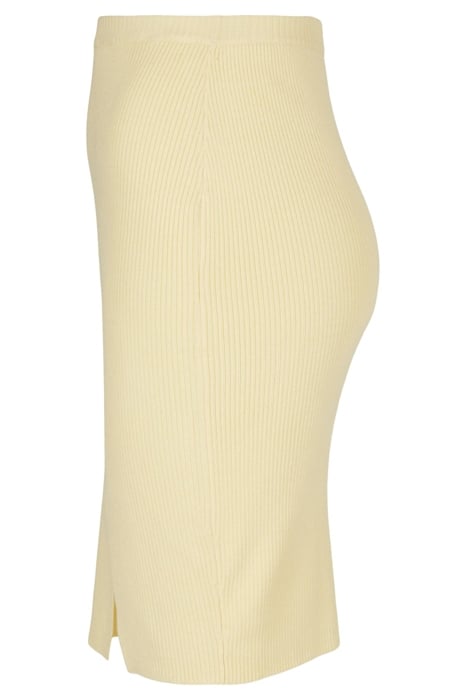 LADIES RIB KNIT SKIRT SOFTYELLOW 8