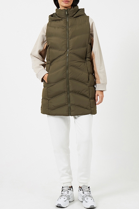 GILET ROW HOOD MID KHAKI 2