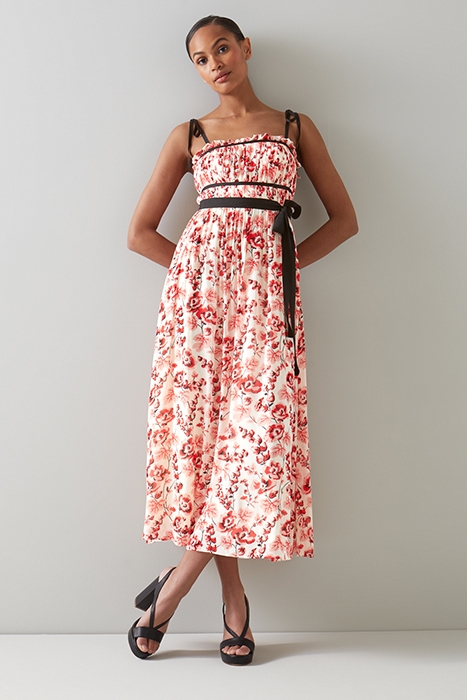 CHARLOTTE MIDI DRESS RED 1