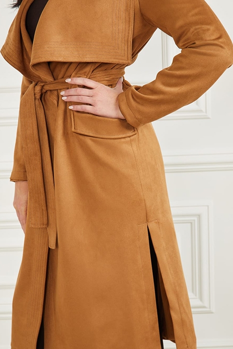 HUDSON COVER NEW BLONDE AMBITION WRAP COAT MULT 3