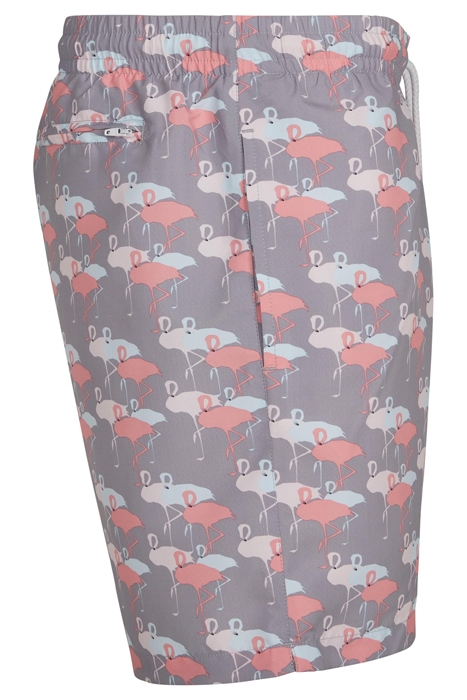PATTERN SWIM SHORTS FLAMINGO AOP 3