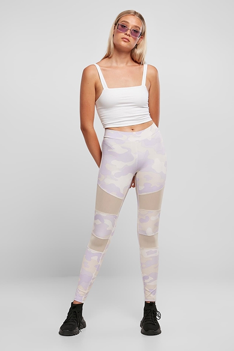 LADIES CAMO TECH MESH LEGGINGS LILACCAMO 4