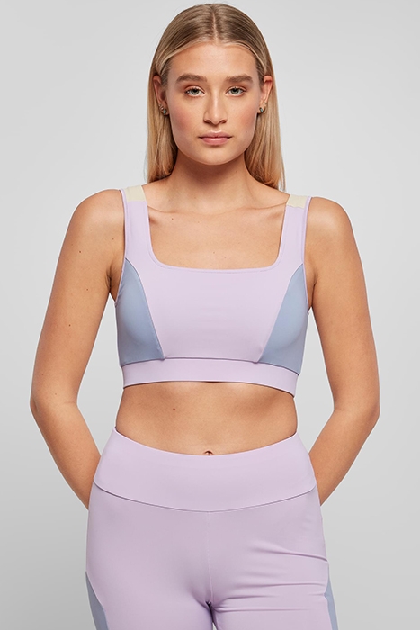 LADIES COLOR BLOCK BRA LILAC/VIOLABLUE/SOFTSEAGRASS 2