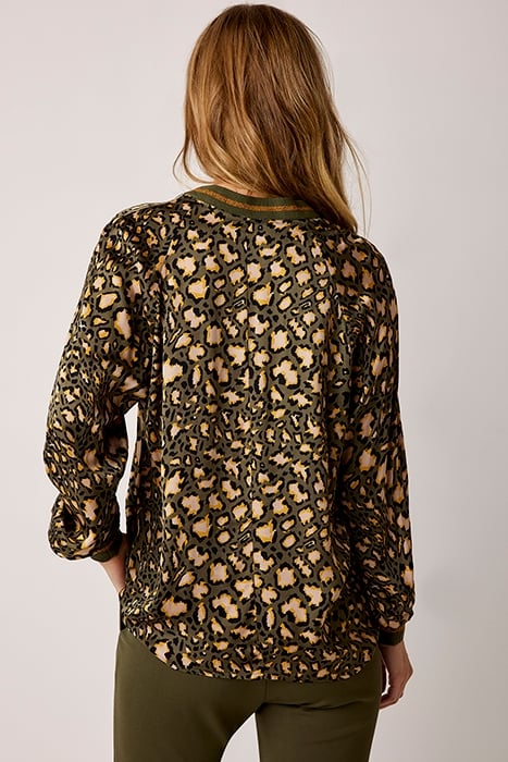 V-NECK TOP FANCY ANIMAL IVY GREEN 2