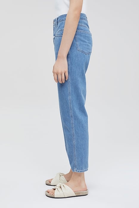 PEDAL PUSHER JEANS MID BLUE 4