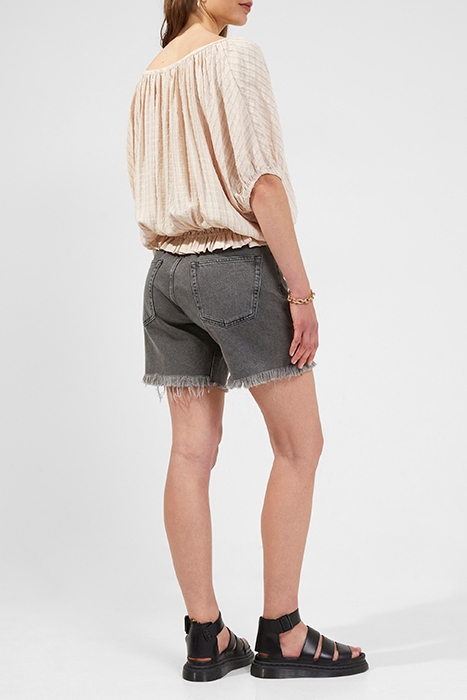 ARTEMAS BRODERIE SCOOP NECK TOP SAND DOLLAR 2