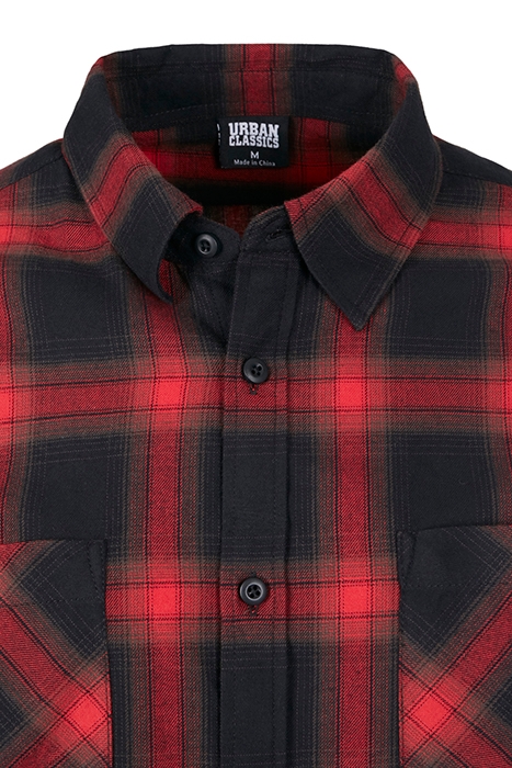 CHECKED FLANELL SHIRT 6 BLACK/RED 7