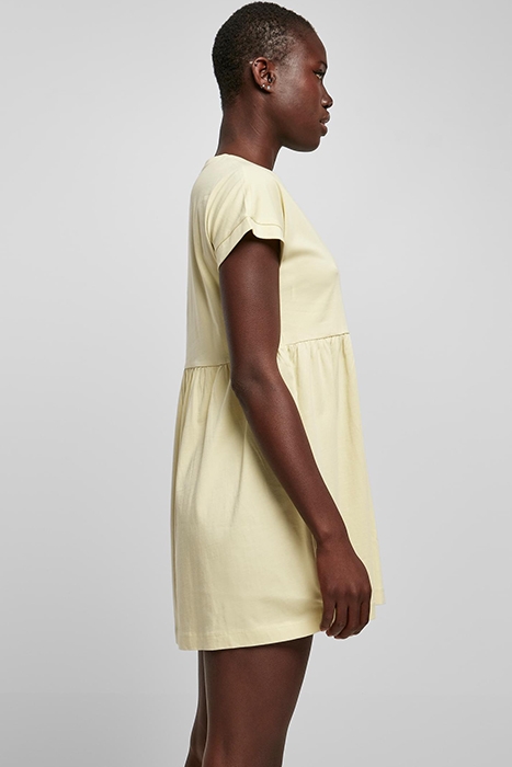 LADIES ORGANIC EMPIRE VALANCE TEE DRESS SOFTYELLOW 5