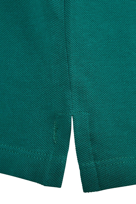 BOXY ZIP PIQUE TEE GREEN 7