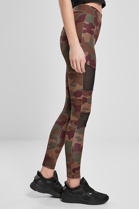 LADIES CAMO TECH MESH LEGGINGS REDWOOD CAMO 5