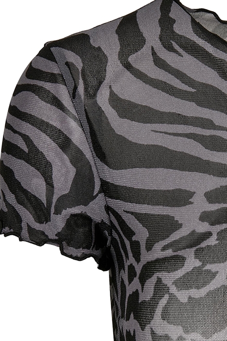 LADIES MESH TEE ASPHALT/BLACK 7