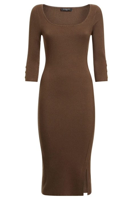 FLORA RIB SWTR DRESS COCOPOP 4