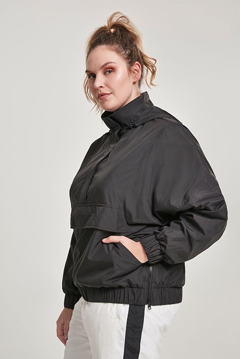 LADIES PANEL PULL OVER JACKET BLACK 6