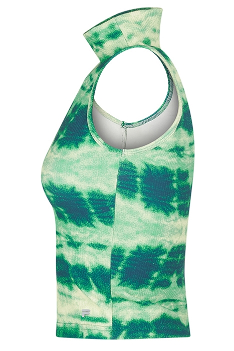 CHAUMONT SLEEVLESS, CROPPED TOP GREEN BATIC AOP 3