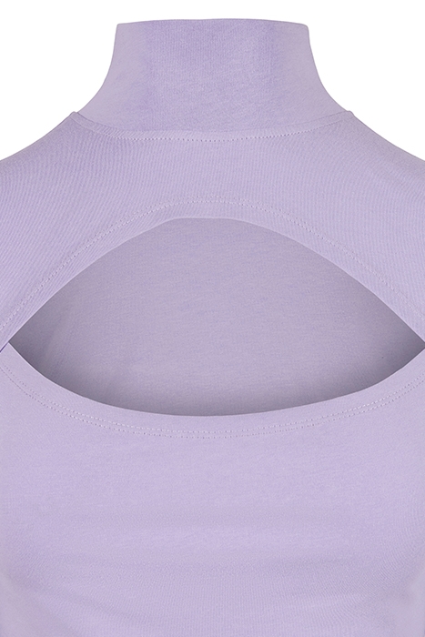 LADIES CUT-OUT TURTLENECK LONGSLEEVE LAVENDER 7