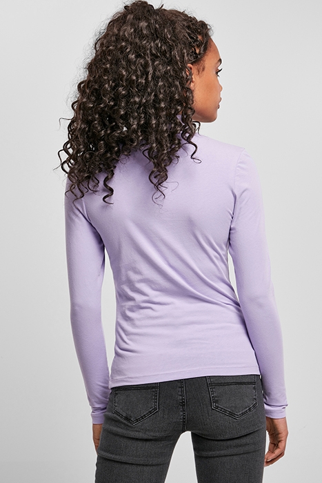 LADIES CUT-OUT TURTLENECK LONGSLEEVE LAVENDER 3