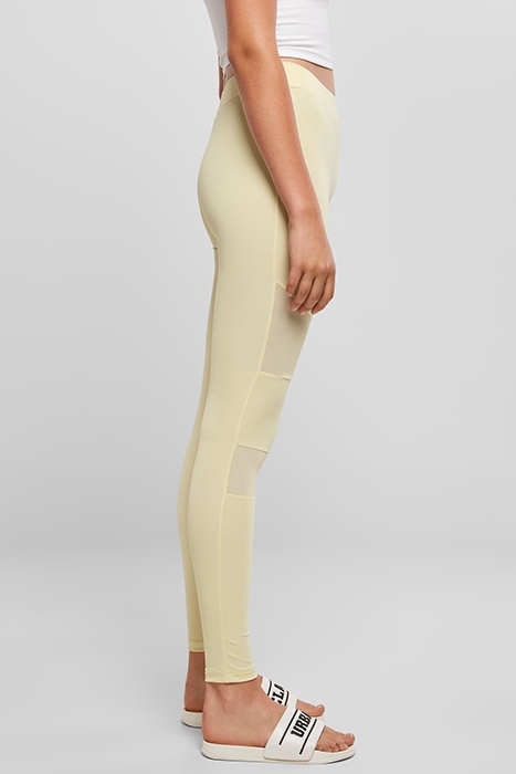 LADIES TECH MESH LEGGINGS SOFTYELLOW 5