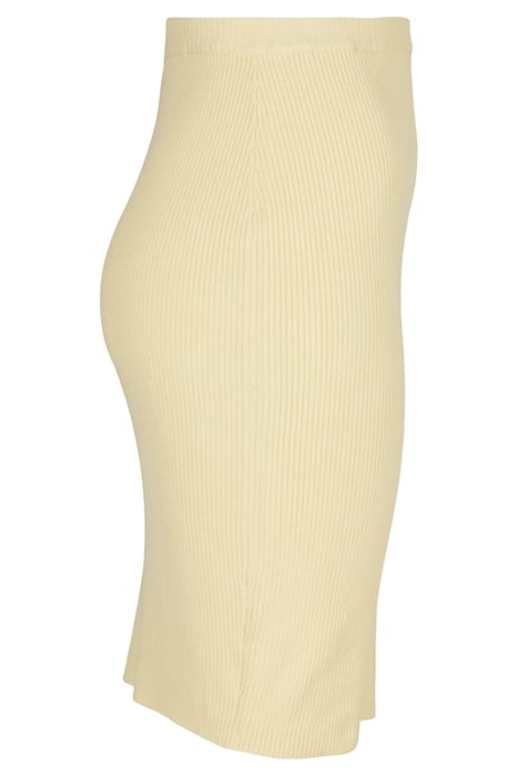 LADIES RIB KNIT SKIRT SOFTYELLOW 7