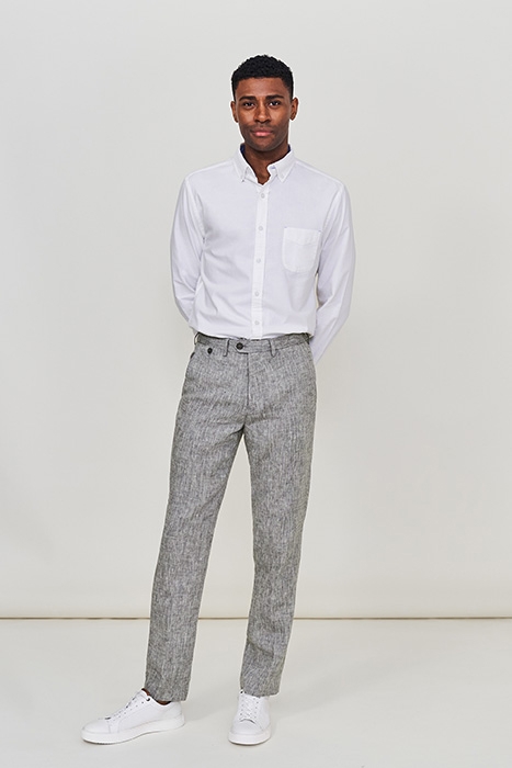 NORTHCOTE LINEN TROUSER GREY 2