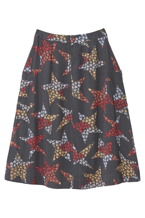 CAMILLA MIDI SKIRT GREY MLT 6