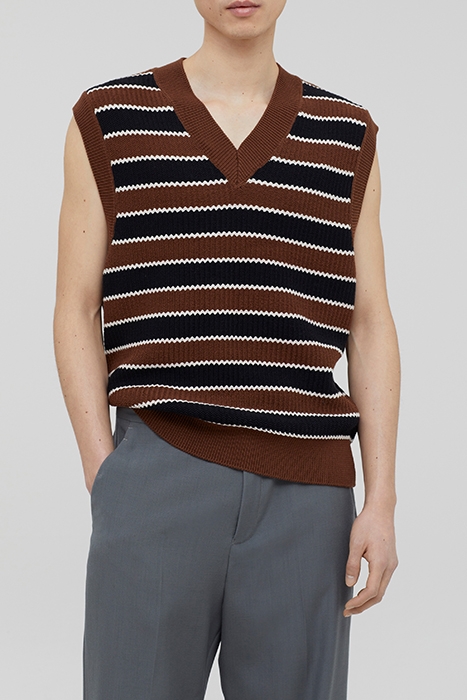 CLOSED MEN VEST TOP KNITS BRAZIL NUT BRAZIL NUT 1