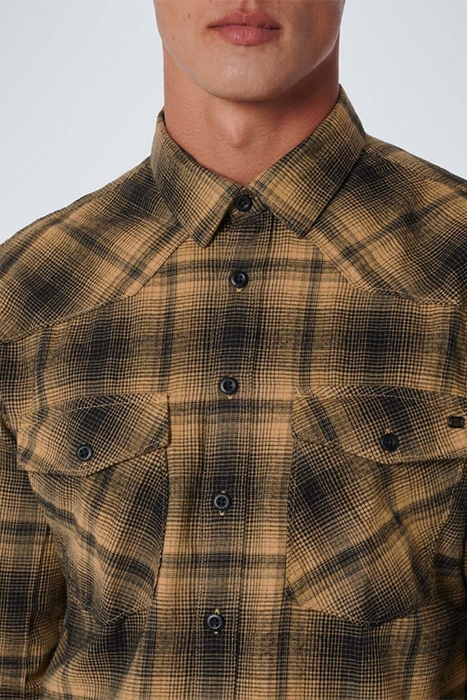 SHIRT BUTTON CLOSURE CHECK RESPONSIBLE CHOICE FUDGE 5