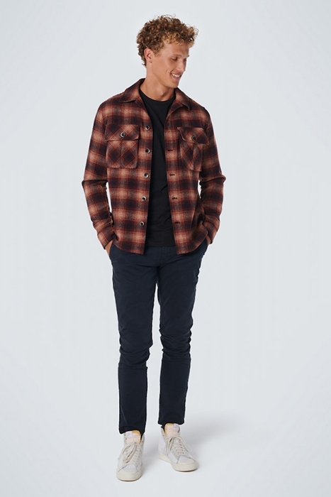OVERSHIRT BUTTON CLOSURE CHECK WITH WOOL BRANDY 5