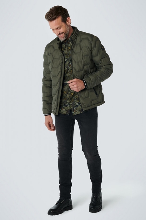 JACKET SHORT FIT PADDED MOSS 4