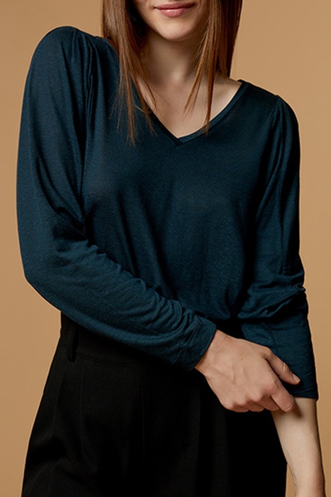 MELODY - TENCEL® AND WOOL CEDAR KNIT T-SHIRT 1