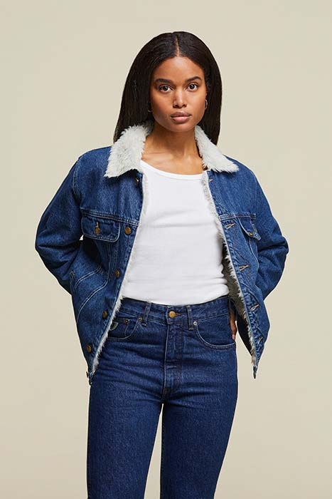 THE ROMEO LONG 6820 SHERPA VEST STONE 3