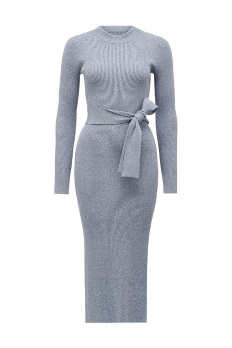 GRAYSON MIDI KNIT DRESS BLUE SPACE DYE 1