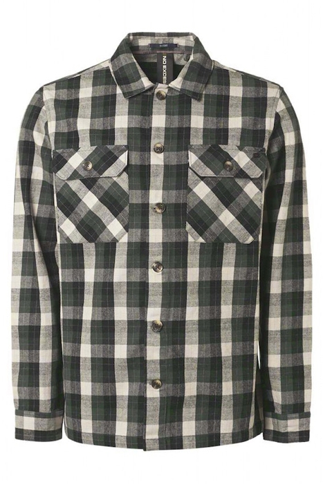 OVERSHIRT BUTTON CLOSURE BRUSHED CHECK RESPONSIBLE CHOICE DA 1