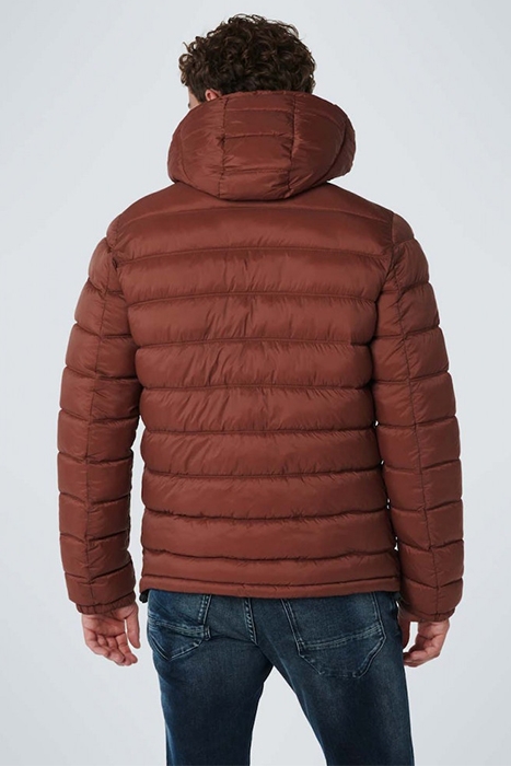 JACKET SHORT FIT HOODED RECYCLED PADDING BRANDY 3