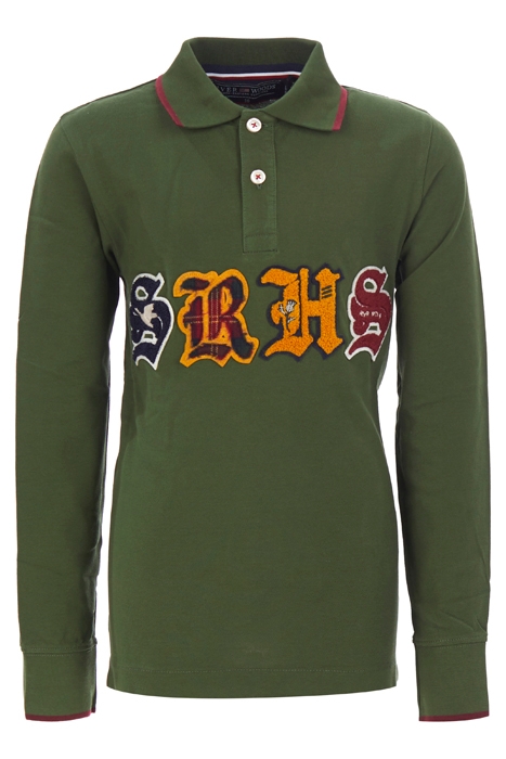 LUX EDGE STRIPE RIB CF LS PIQ GREEN 1