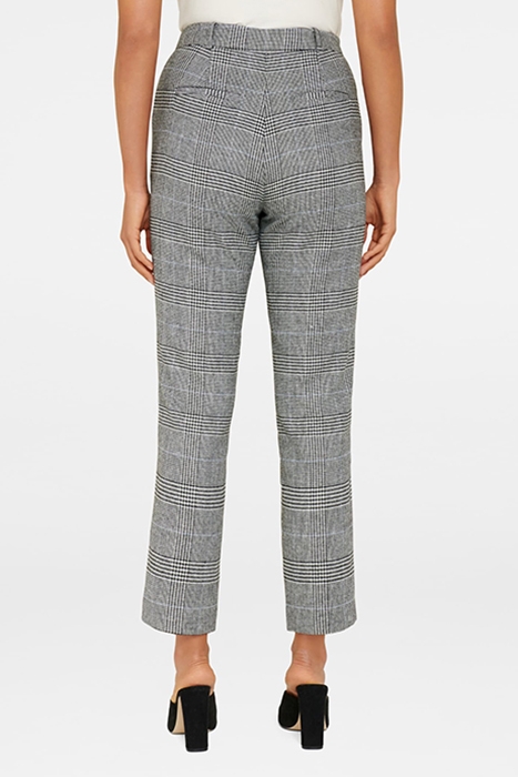 LORNA CHECK STRAIGHT LEG PANTS GREY CHECK 3