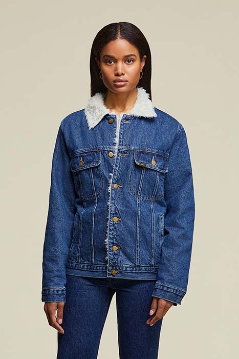 THE ROMEO LONG 6820 SHERPA VEST STONE 1