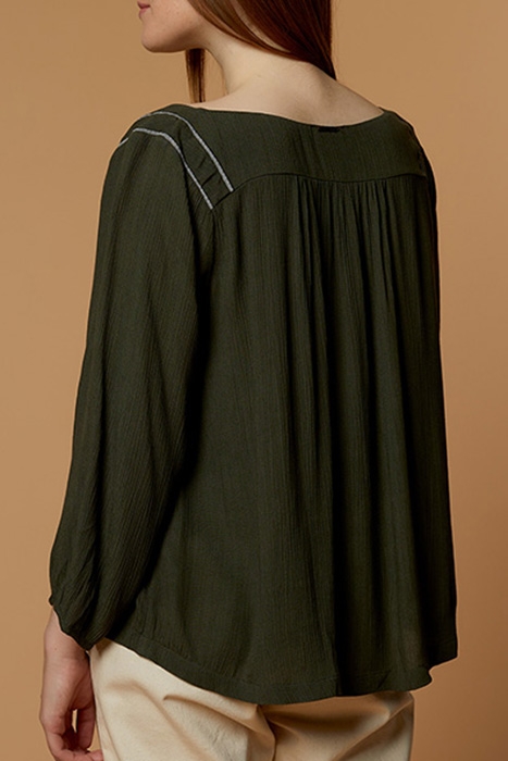 COMMY - SAGE BLOUSE WITH SLEEVE BRAIDS 2